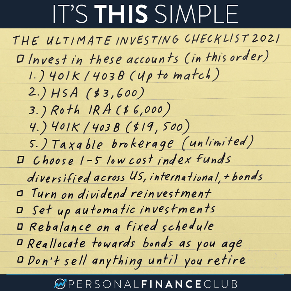 The Ultimate Investing Checklist - Blog Posts - Personal Finance Club