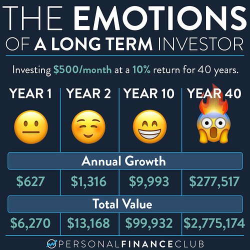 The emotions of a long term investor